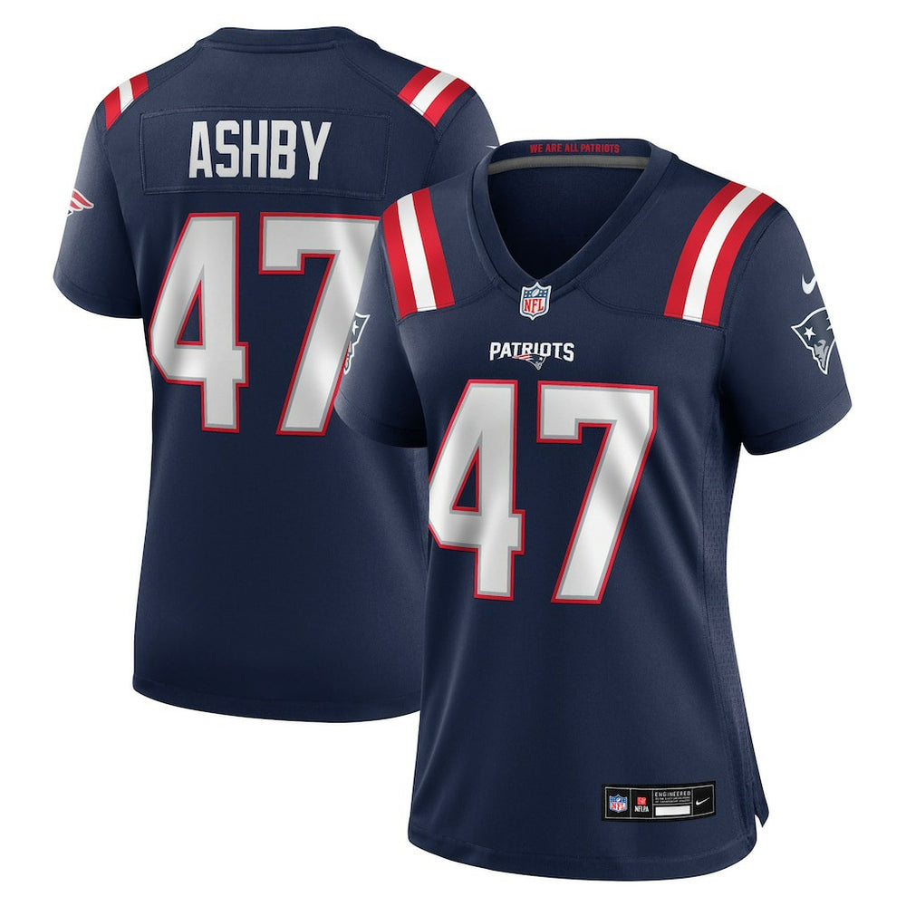 NFL Julian Ashby New England Patriots Women's Team Game Jersey - Navy
