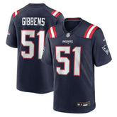 NFL Jack Gibbens New England Patriots Team Game Jersey - Navy