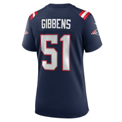 NFL Jack Gibbens New England Patriots Women's Team Game Jersey - Navy