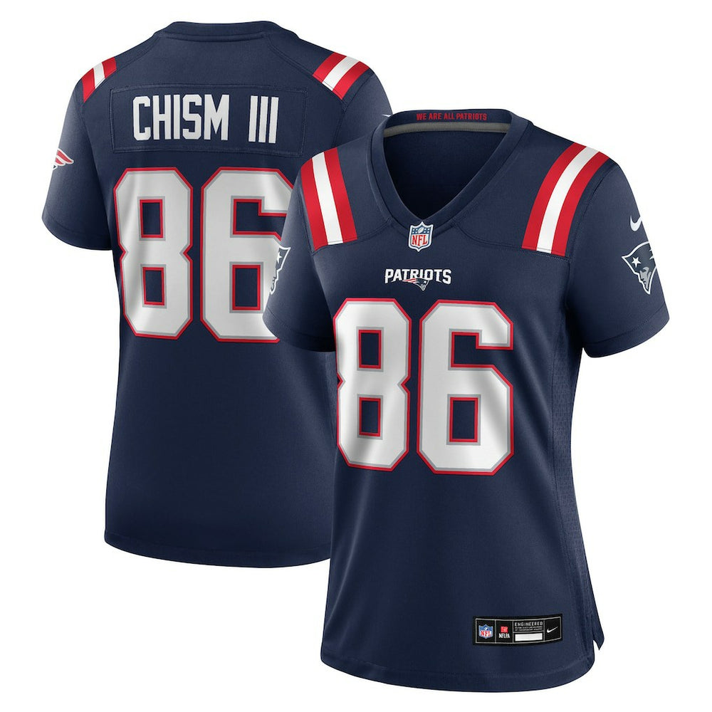 NFL Efton Chism III New England Patriots Women's Team Game Jersey - Navy