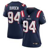 NFL Cory Durden New England Patriots Women's Team Game Jersey - Navy