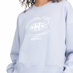 NHL Montreal Canadiens Starter Women's Boxy Cropped Sweatshirt - Blue