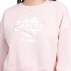NHL Los Angeles Kings Starter Women's Boxy Cropped Sweatshirt - Pink