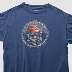 Washington Nationals 2000s T-Shirt - Navy - L by Fanatics Real Vintage T-shirts