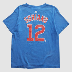 Chicago Cubs Majestic 2006 T-Shirt - Blue - XS by Fanatics Real Vintage T-shirts