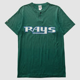 Tampa Bay Rays Majestic 90s T-Shirt - Green - S by Fanatics Real Vintage T-shirts