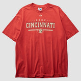 Cincinnati Reds Majestic 2000s T-Shirt - Red - L by Fanatics Real Vintage T-shirts