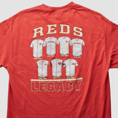 Cincinnati Reds Majestic 2000s T-Shirt - Red - L by Fanatics Real Vintage T-shirts