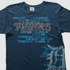Detroit Tigers Majestic 2000s T-Shirt - Navy - S by Fanatics Real Vintage T-shirts