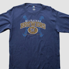 Milwaukee Brewers 2000s T-Shirt - Blue - L by Fanatics Real Vintage T-shirts