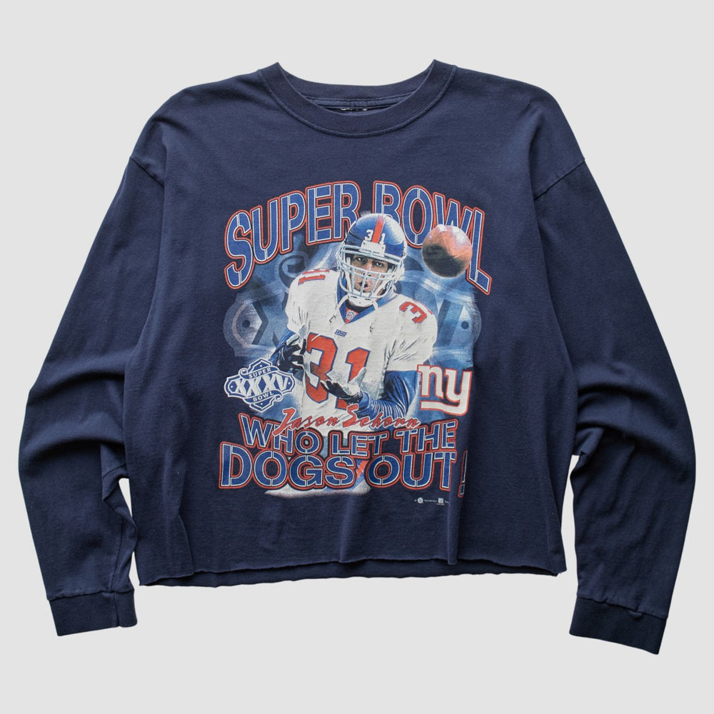 New York Giants 2001 T-Shirt Navy Vintage