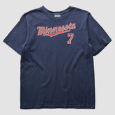 Minnesota Twins 2000s T-Shirt - Navy - M by Fanatics Real Vintage T-shirts