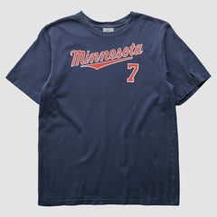 Minnesota Twins 2000s T-Shirt - Navy - M by Fanatics Real Vintage T-shirts