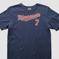 Minnesota Twins 2000s T-Shirt - Navy - M by Fanatics Real Vintage T-shirts