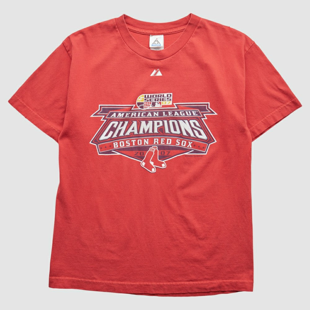Boston Red Sox Majestic 2007 T-Shirt - Red - XS by Fanatics Real Vintage T-shirts