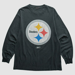 Pittsburgh Steelers Reebok 2000s T-Shirt Black Vintage