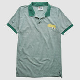 Green Bay Packers Majestic 90s Polo Heather Gray Vintage