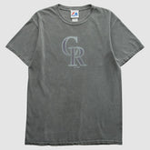 Colorado Rockies Majestic 2000s T-Shirt - Gray - S by Fanatics Real Vintage T-shirts