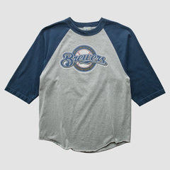 Milwaukee Brewers 2000s T-Shirt - Gray - S by Fanatics Real Vintage T-shirts