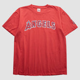 Los Angeles Angels Majestic 2000s T-Shirt - Red - M by Fanatics Real Vintage T-shirts