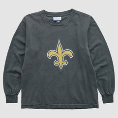 New Orleans Saints Reebok 2000s Long Sleeve T-Shirt Black Vintage