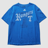 Texas Rangers Adidas 2000s T-Shirt - Blue - XS by Fanatics Real Vintage T-shirts