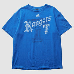 Texas Rangers Adidas 2000s T-Shirt - Blue - XS by Fanatics Real Vintage T-shirts