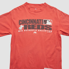 Cincinnati Reds Majestic 2008 T-Shirt - Red - S by Fanatics Real Vintage T-shirts
