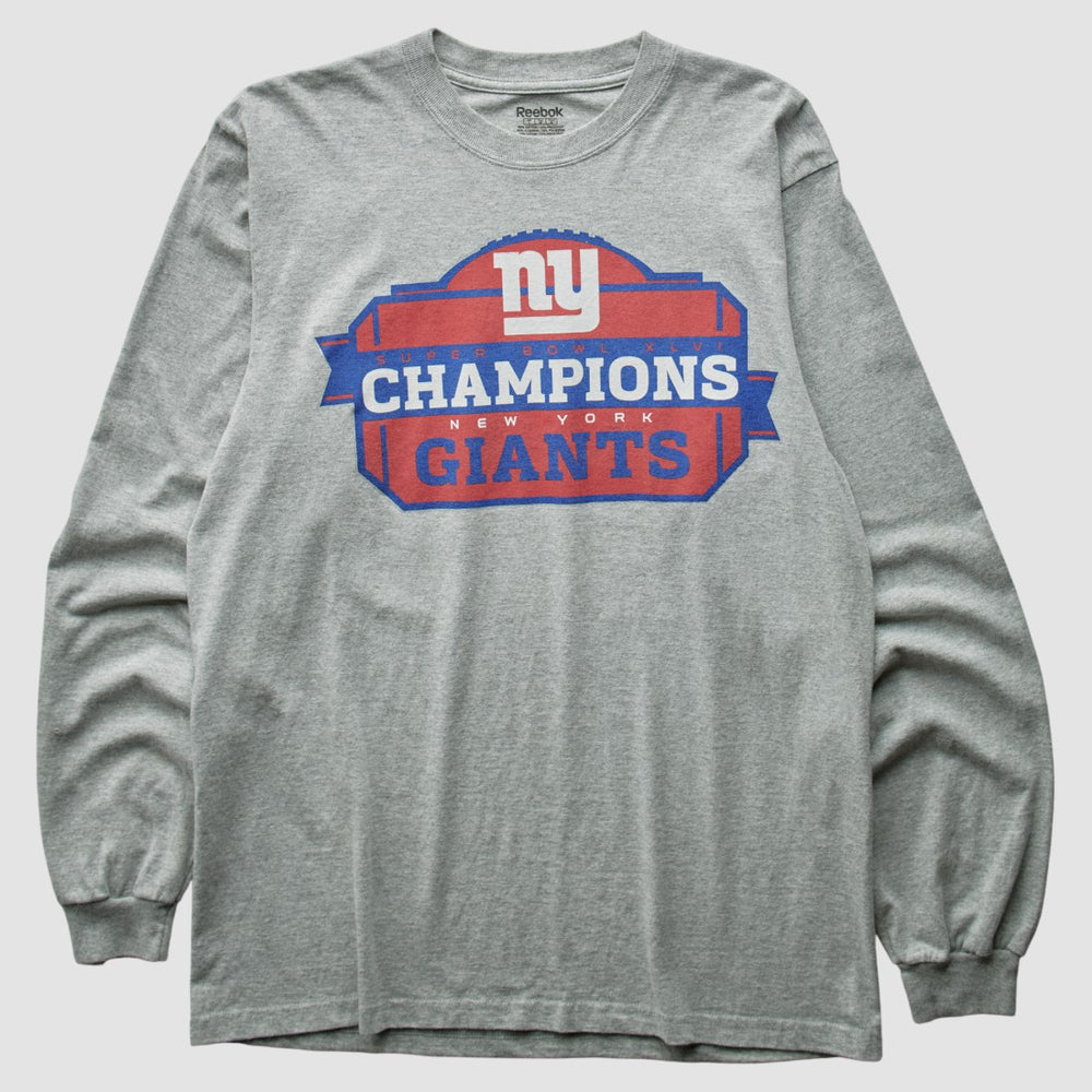 New York Giants Reebok 2012 T-Shirt Gray Vintage
