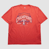 Texas Rangers Majestic 2011 T-Shirt - Red - 2XL by Fanatics Real Vintage T-shirts