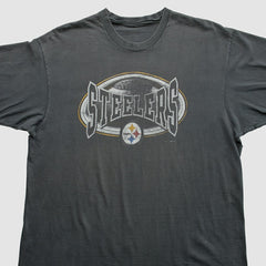 Pittsburgh Steelers 90s T-Shirt Gray Vintage