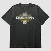 Pittsburgh Steelers Reebok 2006 T-Shirt Black Vintage