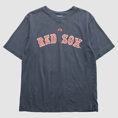 Boston Red Sox Majestic 2000s T-Shirt - Navy - S by Fanatics Real Vintage T-shirts