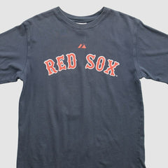Boston Red Sox Majestic 2000s T-Shirt - Navy - S by Fanatics Real Vintage T-shirts