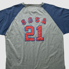 Chicago Cubs Mirage 2000s T-Shirt - Gray - 3XL by Fanatics Real Vintage T-shirts