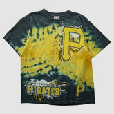 Pittsburgh Pirates Majestic 2000s T-Shirt - Yellow - S by Fanatics Real Vintage T-shirts