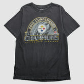 Pittsburgh Steelers Reebok 2010 T-Shirt Black Vintage