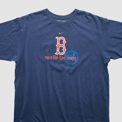 Boston Red Sox Nike 2000s T-Shirt - Blue - 2XL by Fanatics Real Vintage T-shirts