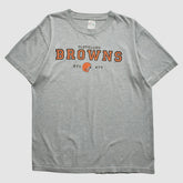 Cleveland Browns Majestic 2000s T-Shirt Gray Vintage