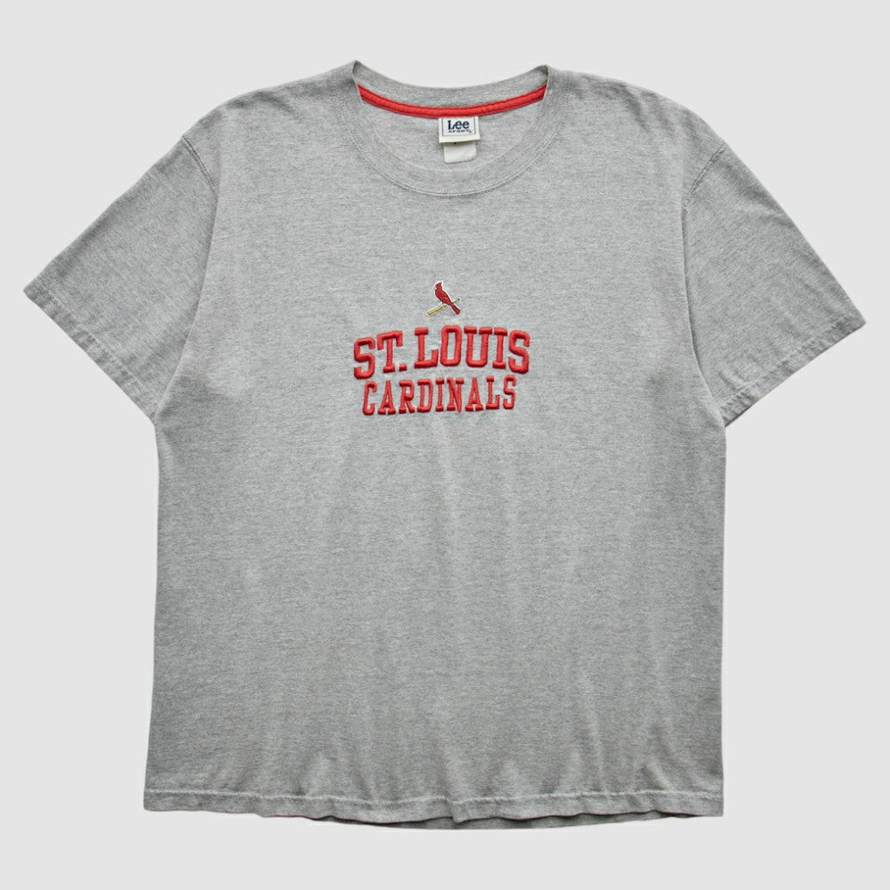 St. Louis Cardinals Lee Apparel 2000s T-Shirt - Gray - L by Fanatics Real Vintage T-shirts
