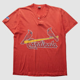 St. Louis Cardinals Russell 1998 T-Shirt - Red - XS by Fanatics Real Vintage T-shirts