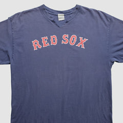 Boston Red Sox Majestic 2000s T-Shirt - Navy - M by Fanatics Real Vintage T-shirts