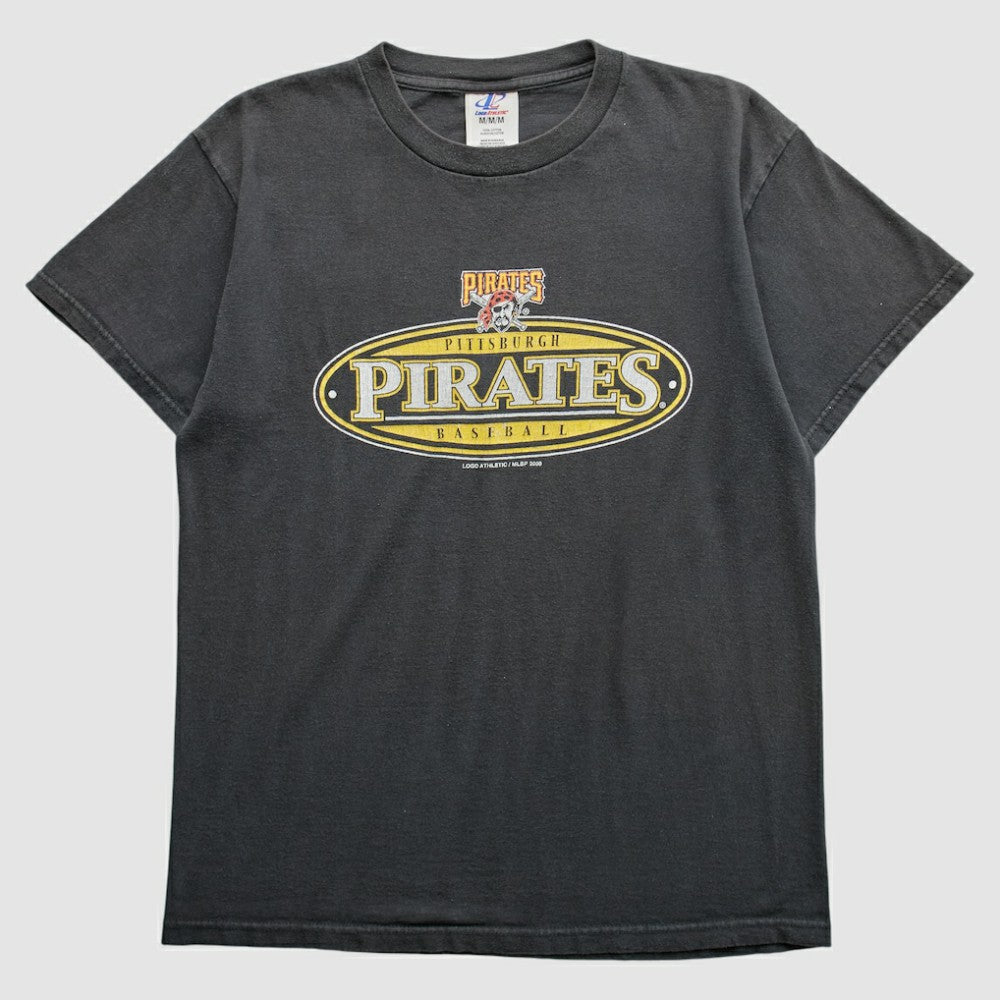 Pittsburgh Pirates Logo Athletic 2000 T-Shirt - Gray - S by Fanatics Real Vintage T-shirts