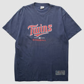 Minnesota Twins Majestic 2000s T-Shirt - Navy - XL by Fanatics Real Vintage T-shirts