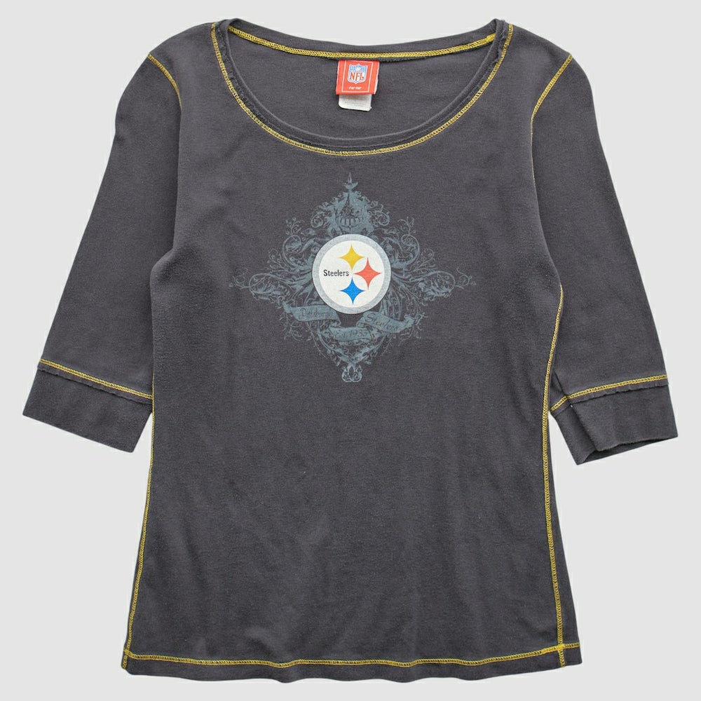Pittsburgh Steelers NFL 2000s T-Shirt Gray Vintage