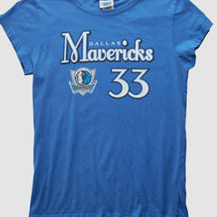 Dallas Mavericks 2003 T-Shirt Blue Vintage