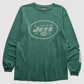 New York Jets NFL 2000s Long Sleeve T-Shirt Green Vintage