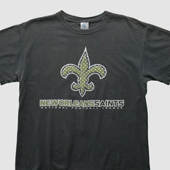 New Orleans Saints Delta 2000s T-Shirt Black Vintage