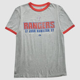 Texas Rangers Majestic 2010 T-Shirt - Heather Gray - M by Fanatics Real Vintage T-shirts