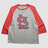 St. Louis Cardinals Majestic 2010 T-Shirt - Heather Gray - S by Fanatics Real Vintage T-shirts